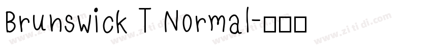 Brunswick T Normal字体转换